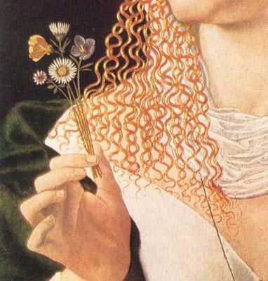 BARTOLOMEO VENETO Alleged portrait of Lucrezia Borgia oil painting image
